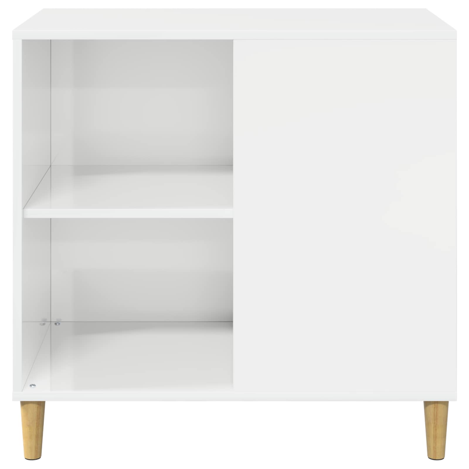 Kattenhuis Glanzend Wit 72 x 42,5 x 70 cm Bewerkt hout