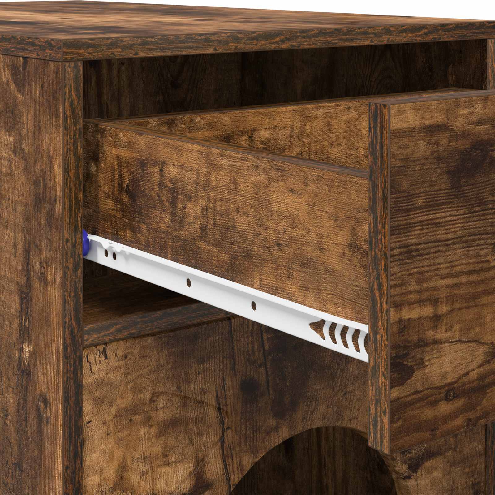 Kattenhuis Gerookt eiken 72 x 42,5 x 70 cm Bewerkt hout