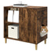 Kattenhuis Gerookt eiken 72 x 42,5 x 70 cm Bewerkt hout