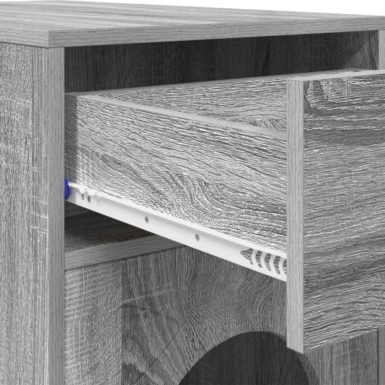 Kattenhuis Grijs Sonoma 72 x 42,5 x 70 cm Bewerkt hout