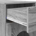 Kattenhuis Grijs Sonoma 72 x 42,5 x 70 cm Bewerkt hout