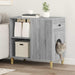 Kattenhuis Grijs Sonoma 72 x 42,5 x 70 cm Bewerkt hout