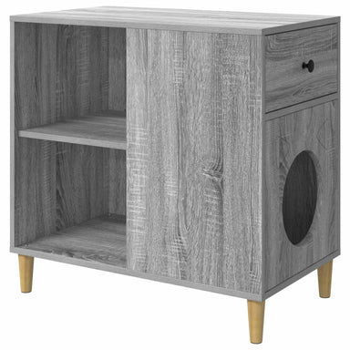 Kattenhuis Grijs Sonoma 72 x 42,5 x 70 cm Bewerkt hout