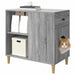 Kattenhuis Grijs Sonoma 72 x 42,5 x 70 cm Bewerkt hout
