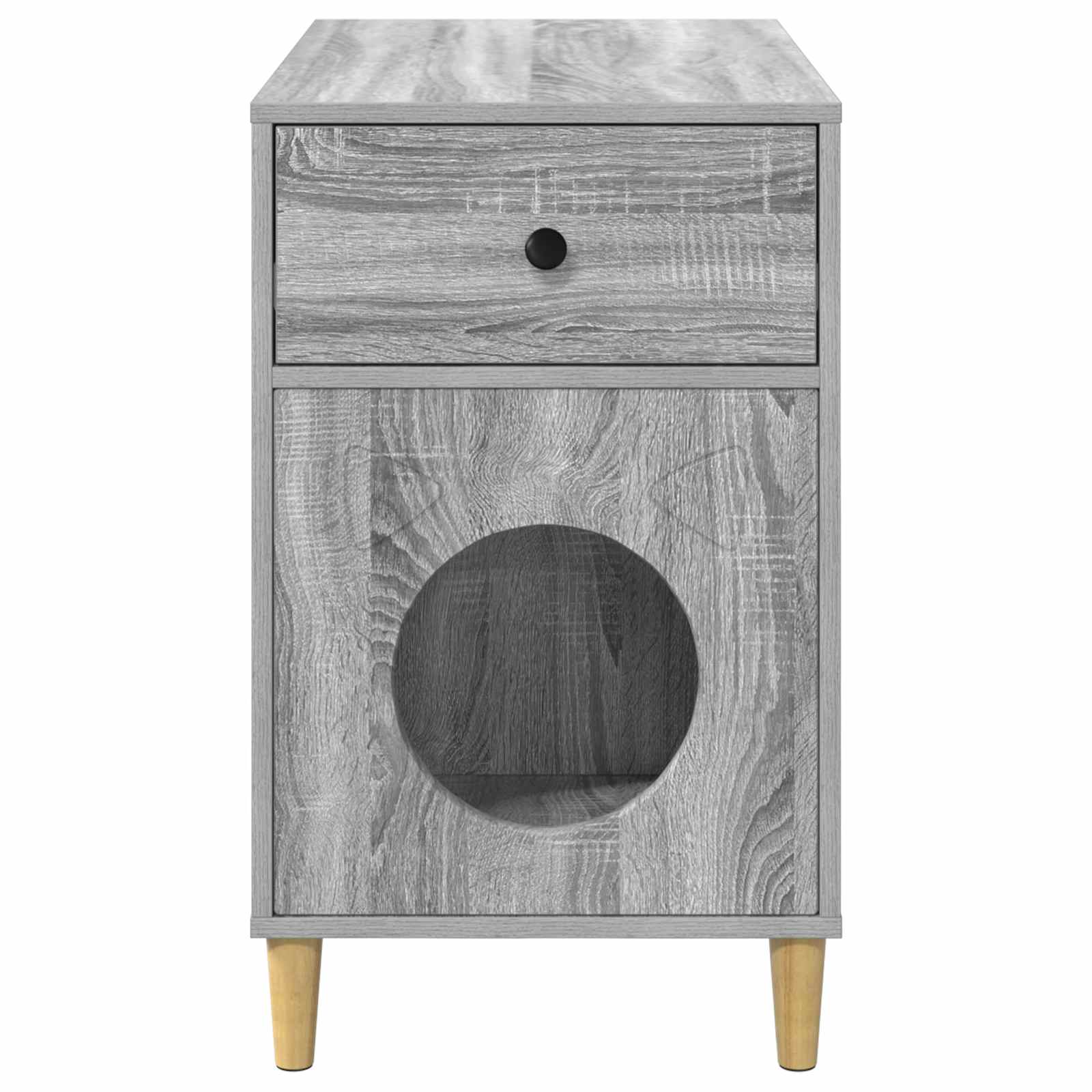 Kattenhuis Grijs Sonoma 72 x 42,5 x 70 cm Bewerkt hout