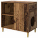 Kattenhuis Oudhout 72 x 42,5 x 70 cm Bewerkt hout