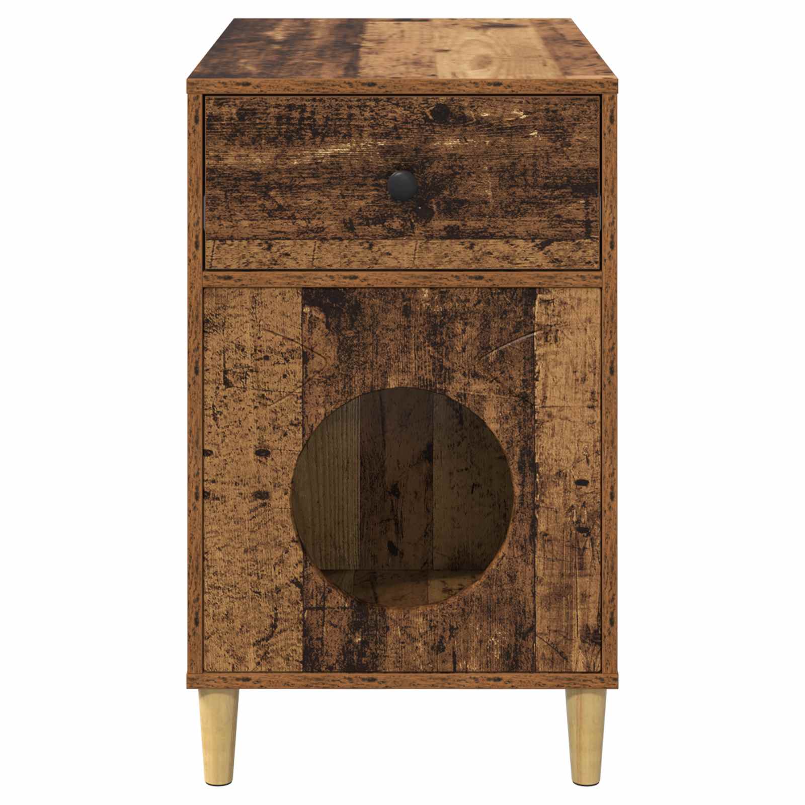 Kattenhuis Oudhout 72 x 42,5 x 70 cm Bewerkt hout
