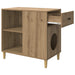 Kattenhuis Ambachtelijk eiken 72 x 42,5 x 70 cm Bewerkt hout