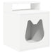 Kattenhuis Wit 42,5 x 40 x 53,5 cm Bewerkt hout