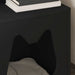 Kattenhuis Zwart 42,5 x 40 x 53,5 cm Bewerkt hout