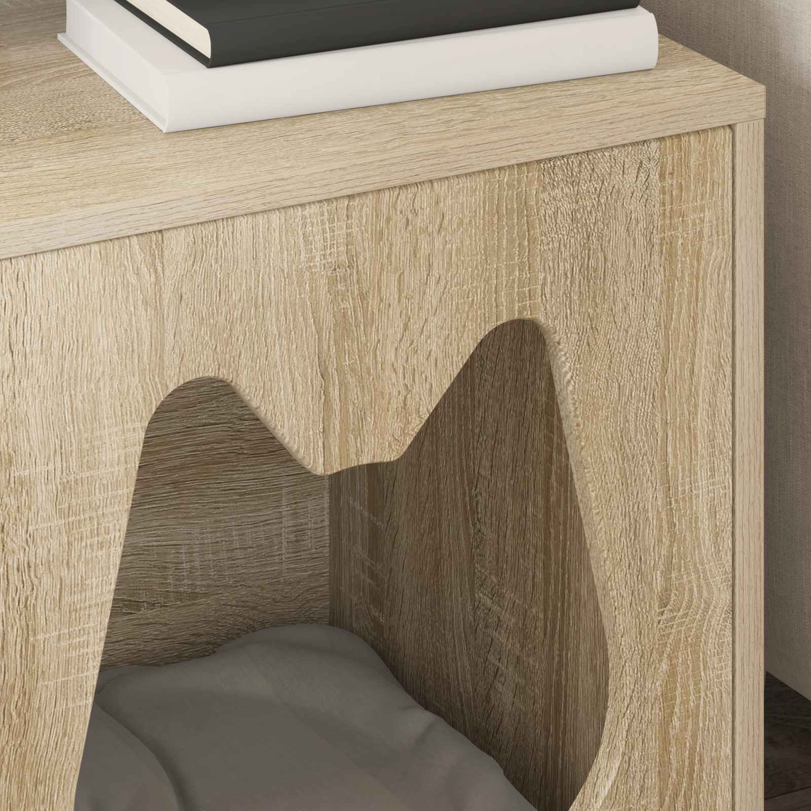 Kattenhuis Sonoma 42,5 x 40 x 53,5 cm Bewerkt hout