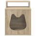Kattenhuis Sonoma 42,5 x 40 x 53,5 cm Bewerkt hout