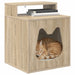 Kattenhuis Sonoma 42,5 x 40 x 53,5 cm Bewerkt hout