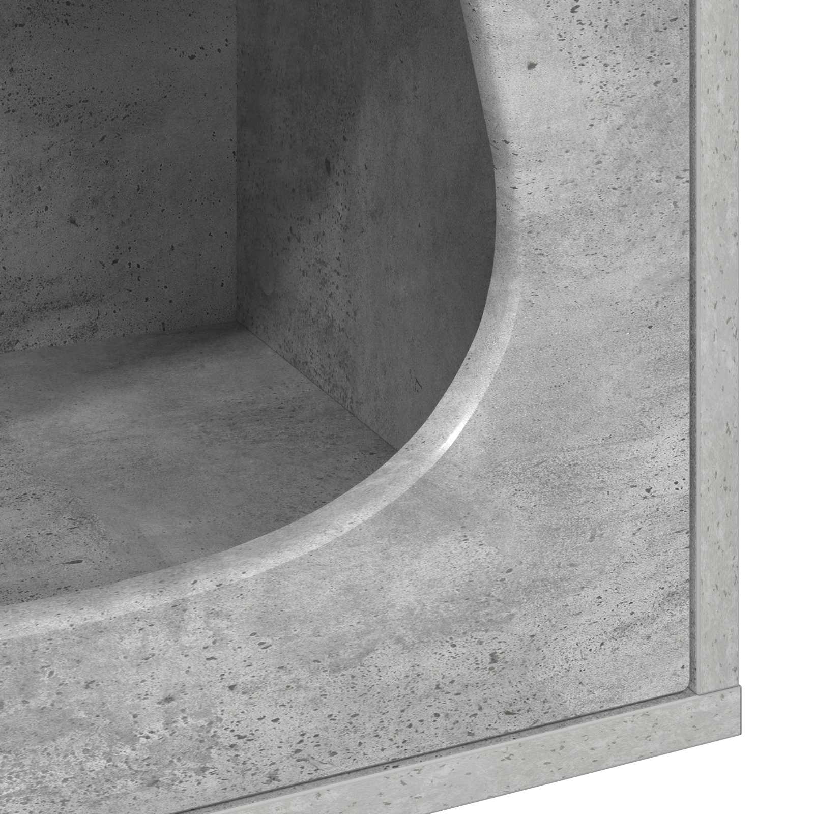 Kattenhuis Beton 42,5 x 40 x 53,5 cm Bewerkt hout