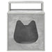 Kattenhuis Beton 42,5 x 40 x 53,5 cm Bewerkt hout