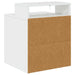 Kattenhuis Glanzend Wit 42,5 x 40 x 53,5 cm Bewerkt hout
