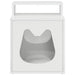 Kattenhuis Glanzend Wit 42,5 x 40 x 53,5 cm Bewerkt hout