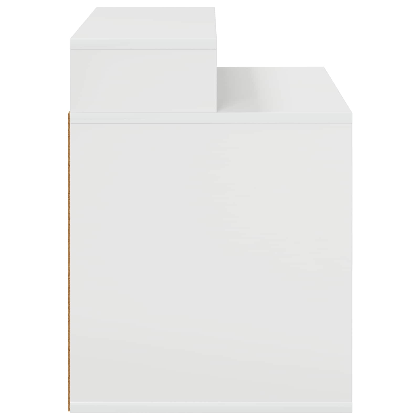 Kattenhuis Glanzend Wit 42,5 x 40 x 53,5 cm Bewerkt hout