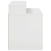 Kattenhuis Glanzend Wit 42,5 x 40 x 53,5 cm Bewerkt hout