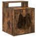 Kattenhuis Gerookt eiken 42,5 x 40 x 53,5 cm Bewerkt hout