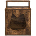 Kattenhuis Gerookt eiken 42,5 x 40 x 53,5 cm Bewerkt hout