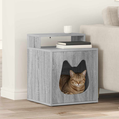 Kattenhuis Grijs Sonoma 42,5 x 40 x 53,5 cm Bewerkt hout