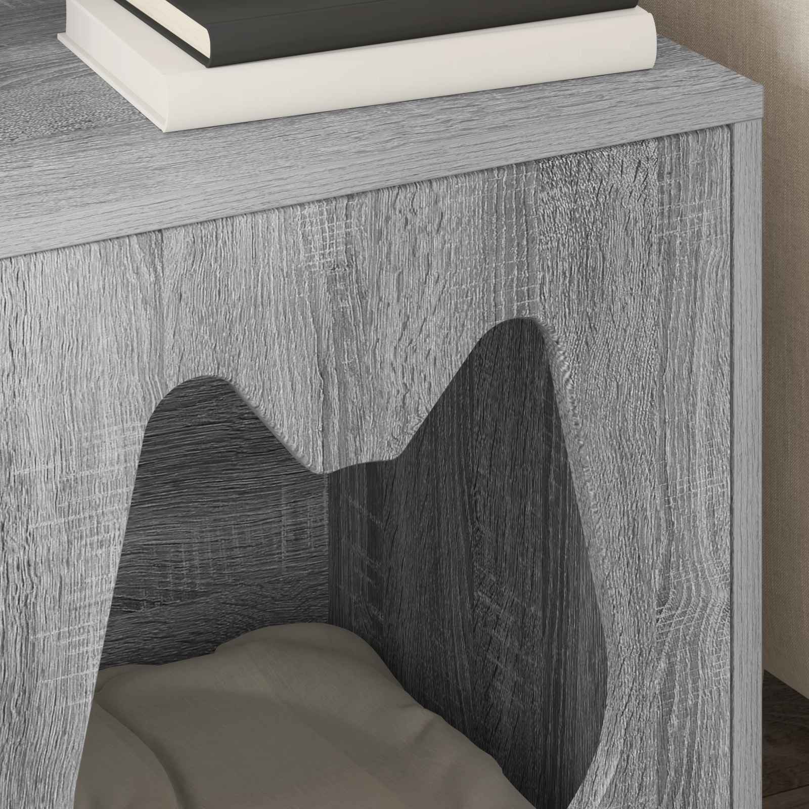 Kattenhuis Grijs Sonoma 42,5 x 40 x 53,5 cm Bewerkt hout