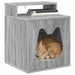 Kattenhuis Grijs Sonoma 42,5 x 40 x 53,5 cm Bewerkt hout