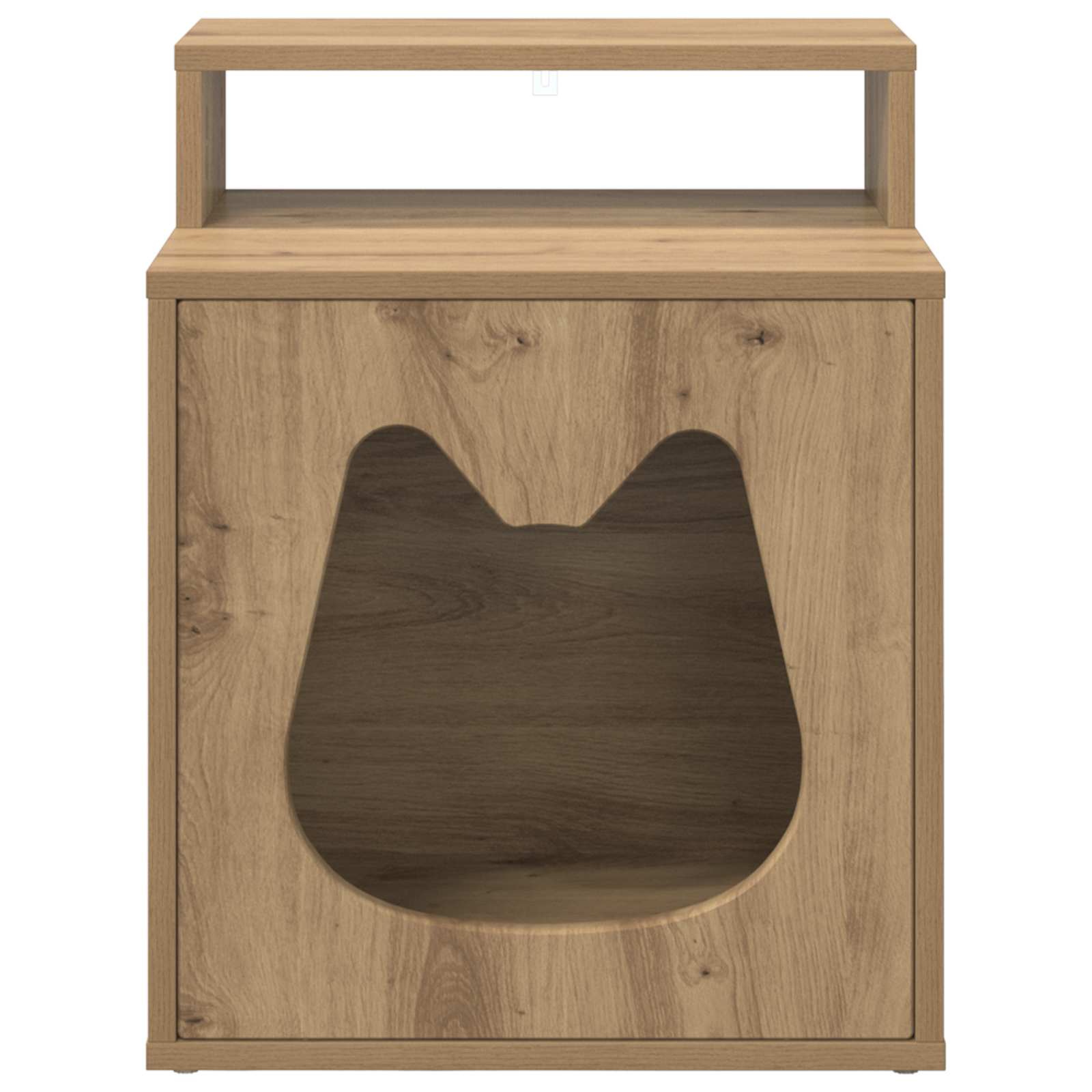 Kattenhuis Artisanaal eiken 42,5 x 40 x 53,5 cm Bewerkt hout