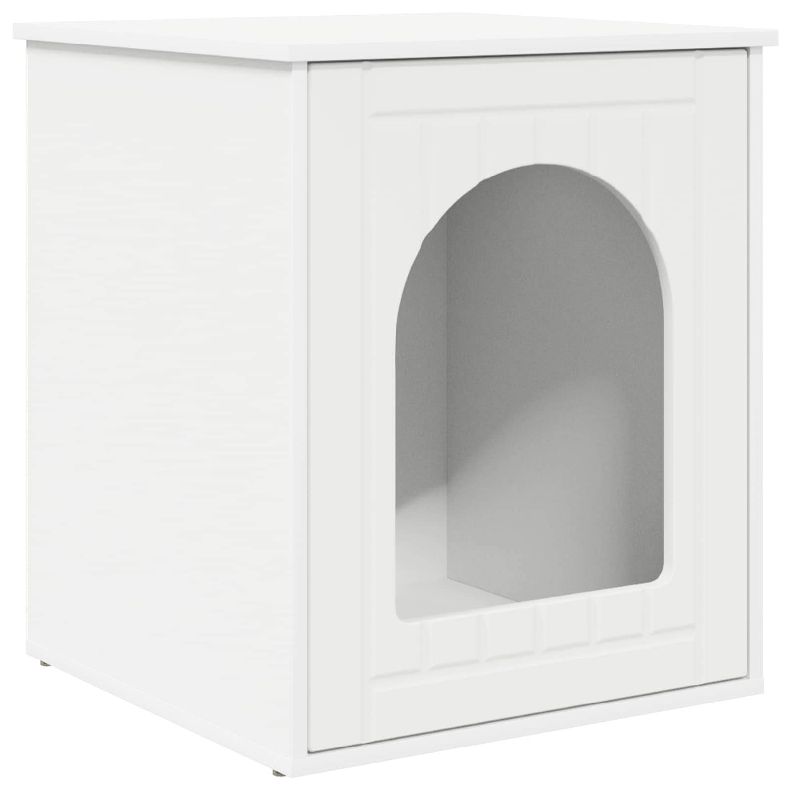 Kattenhuis Wit 53 x 52 x 62 cm Bewerkt hout