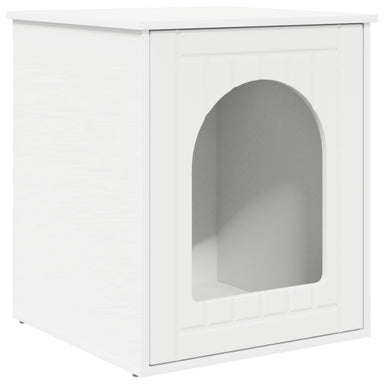 Kattenhuis Wit 53 x 52 x 62 cm Bewerkt hout
