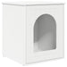 Kattenhuis Wit 53 x 52 x 62 cm Bewerkt hout