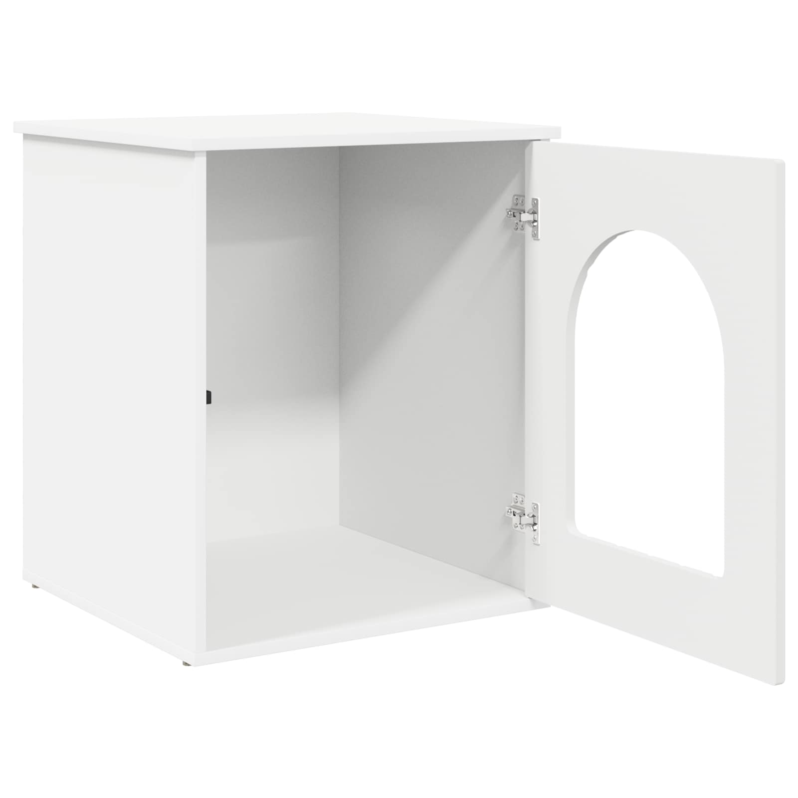 Kattenhuis Wit 53 x 52 x 62 cm Bewerkt hout