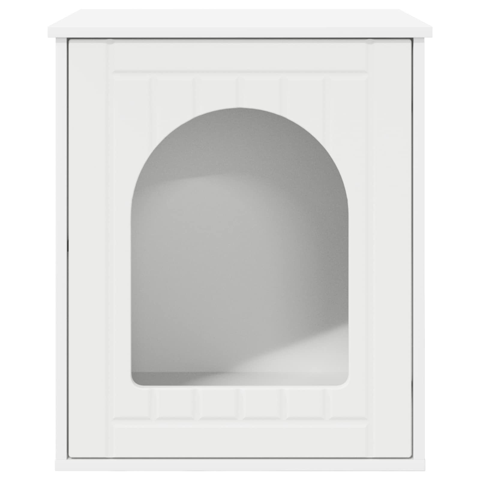 Kattenhuis Wit 53 x 52 x 62 cm Bewerkt hout
