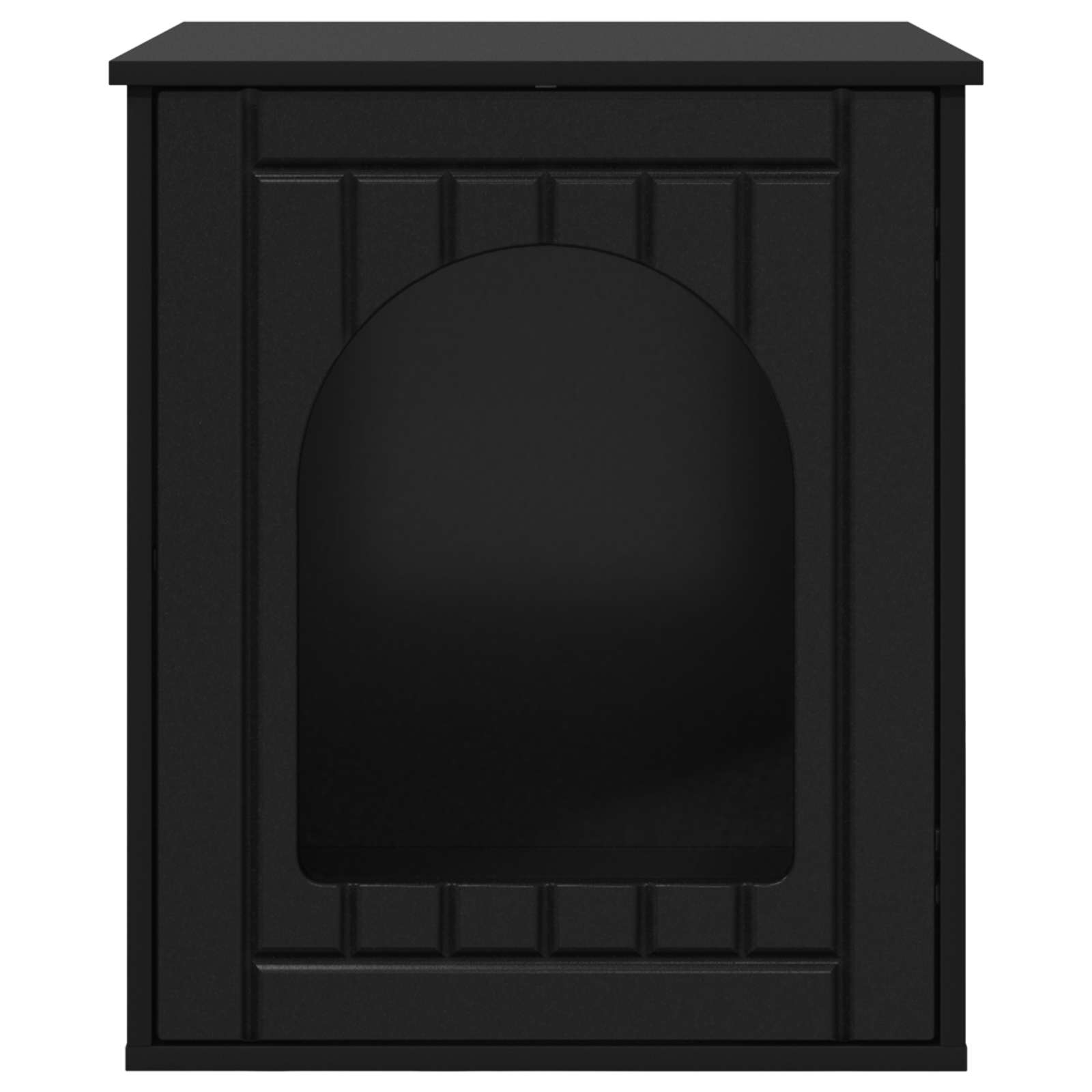 Kattenhuis Zwart 53 x 52 x 62 cm Bewerkt hout