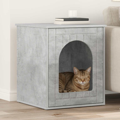 Kattenhuis Beton 53 x 52 x 62 cm Bewerkt hout