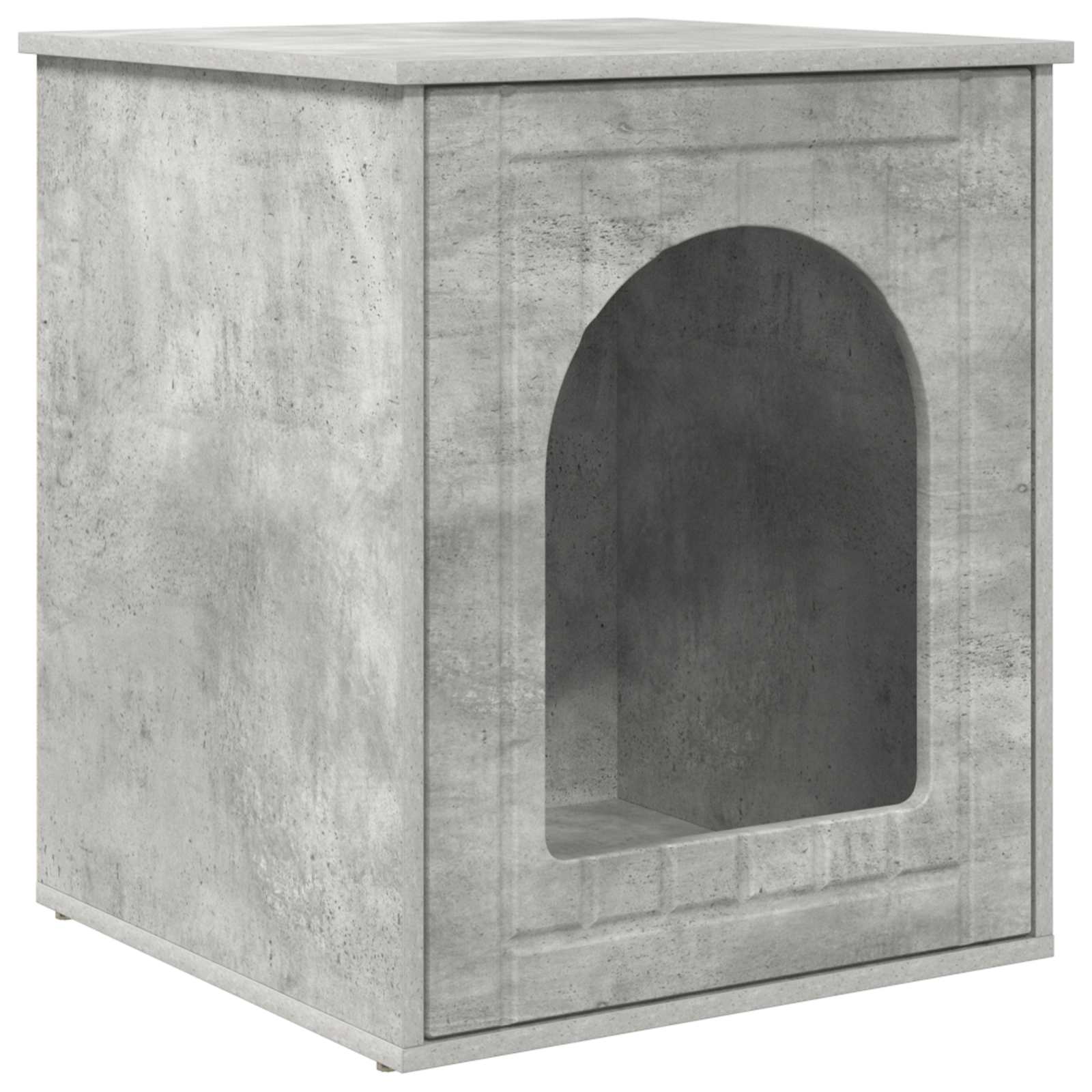 Kattenhuis Beton 53 x 52 x 62 cm Bewerkt hout