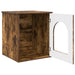 Kattenhuis Gerookt eiken 53 x 52 x 62 cm Bewerkt hout