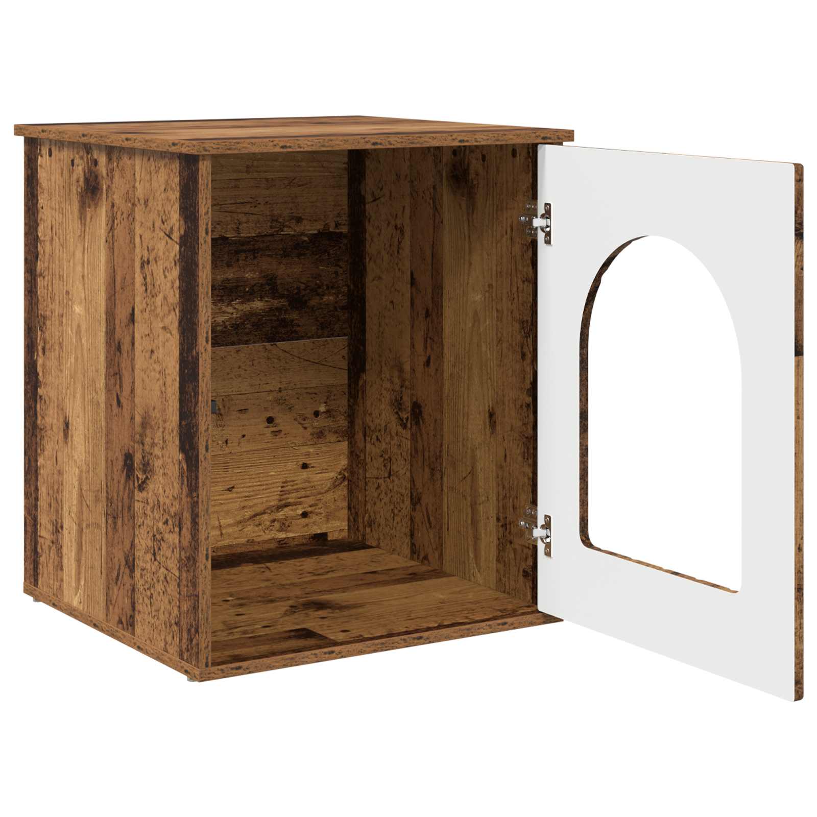 Kattenhuis Oudhout 53 x 52 x 62 cm Bewerkt hout