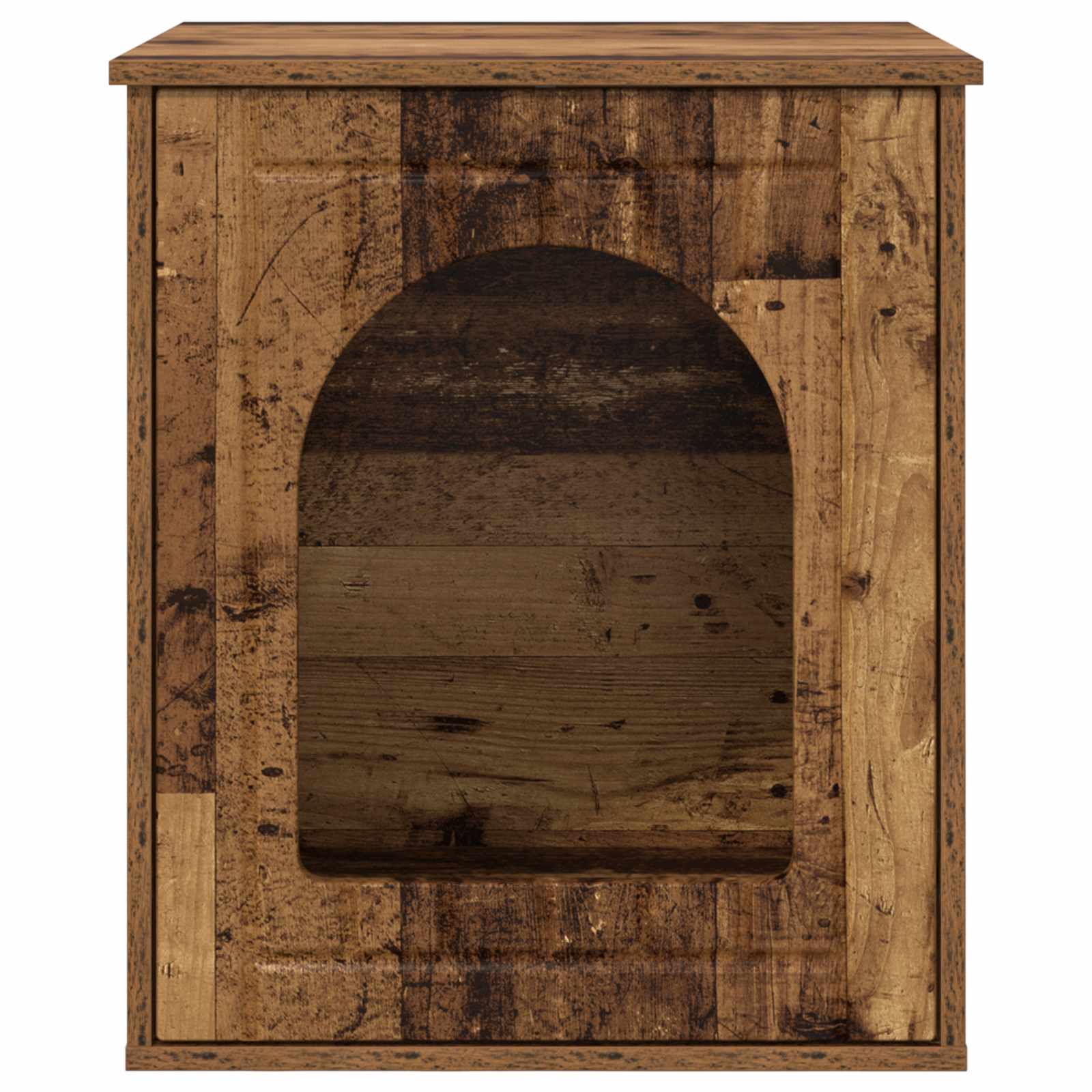 Kattenhuis Oudhout 53 x 52 x 62 cm Bewerkt hout