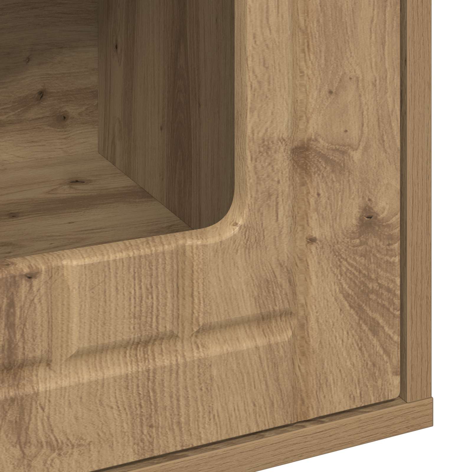 Kattenhuis Ambachtelijk eiken 53 x 52 x 62 cm Bewerkt hout