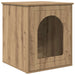 Kattenhuis Ambachtelijk eiken 53 x 52 x 62 cm Bewerkt hout