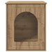Kattenhuis Ambachtelijk eiken 53 x 52 x 62 cm Bewerkt hout