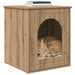 Kattenhuis Ambachtelijk eiken 53 x 52 x 62 cm Bewerkt hout