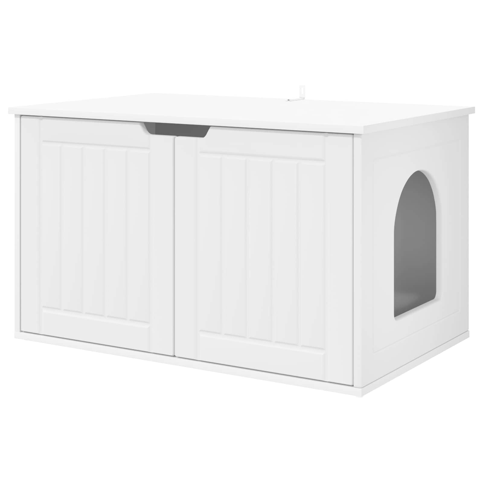 Kattenhuis Wit 85 x 55 x 50,5 cm Bewerkt hout
