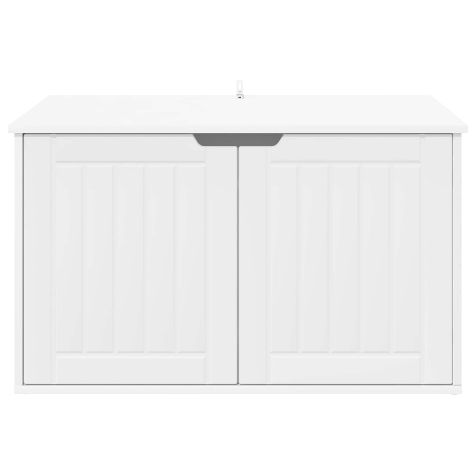 Kattenhuis Wit 85 x 55 x 50,5 cm Bewerkt hout