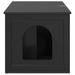 Kattenhuis Zwart 85 x 55 x 50,5 cm Bewerkt hout