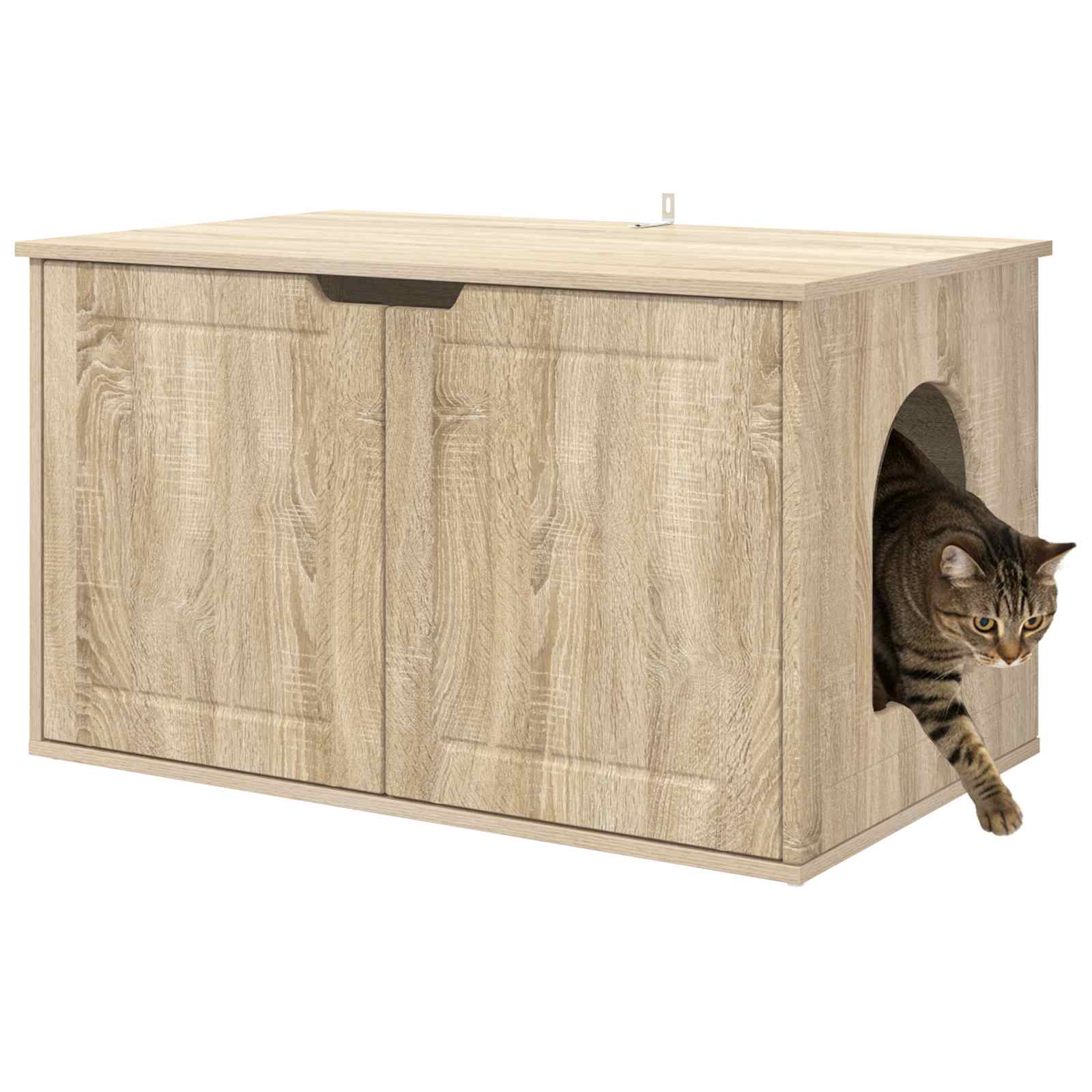 Kattenhuis Sonoma 85 x 55 x 50,5 cm Bewerkt hout