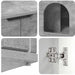 Kattenhuis Beton 85 x 55 x 50,5 cm Bewerkt hout