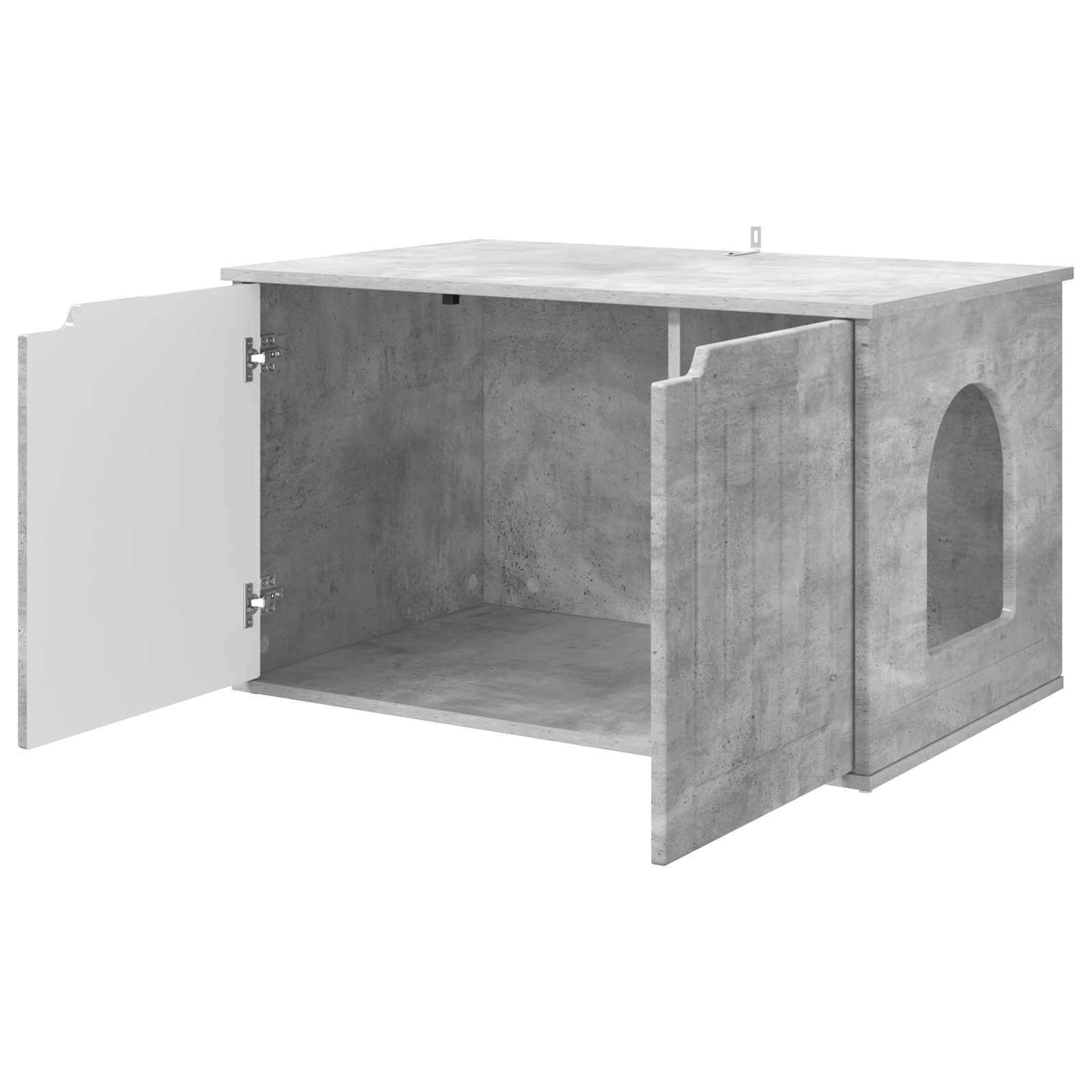 Kattenhuis Beton 85 x 55 x 50,5 cm Bewerkt hout